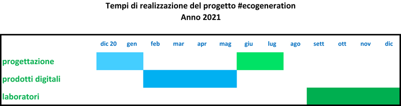 Grafico dei tempi di realizzo del progetto