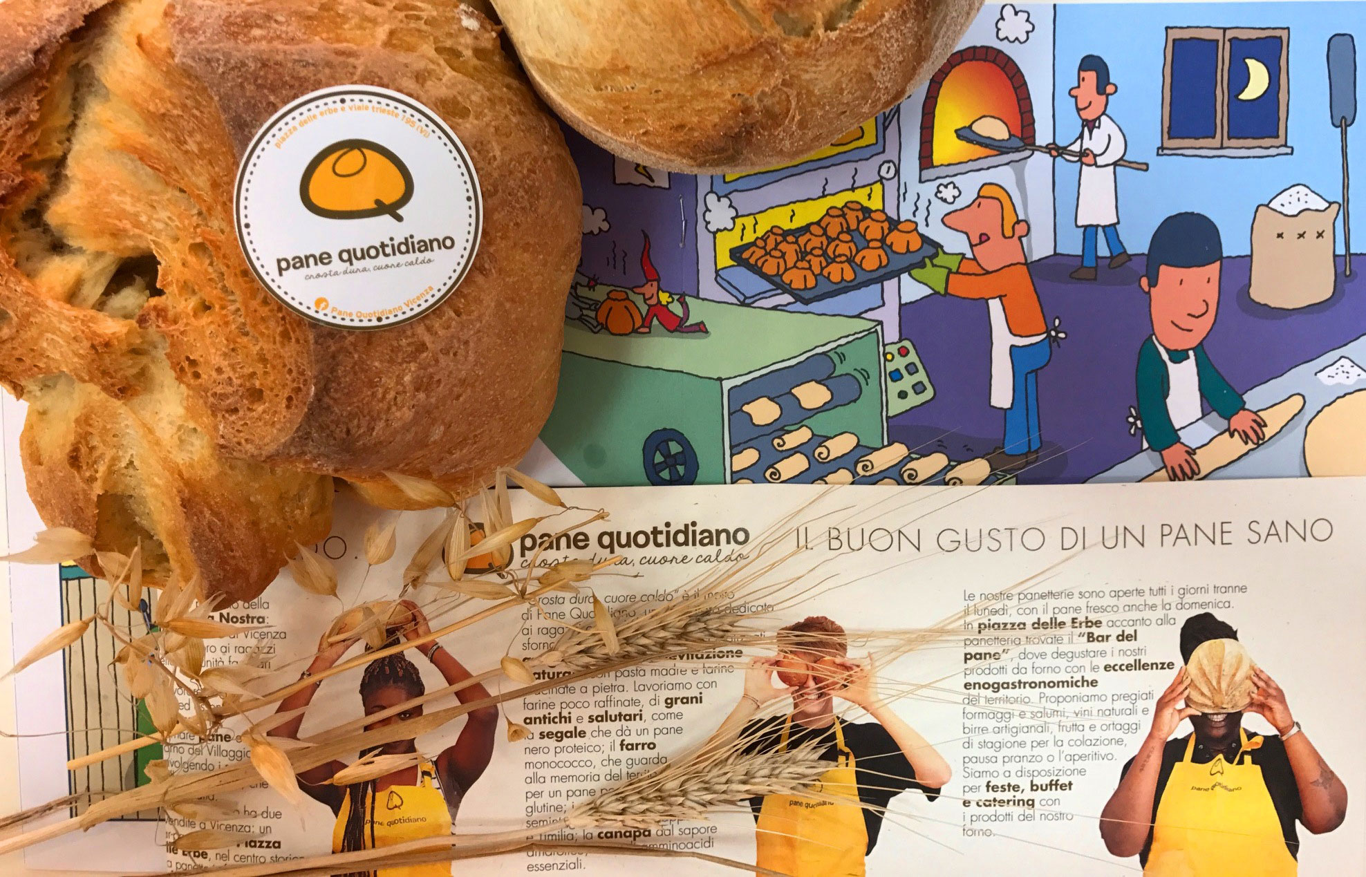 "La tana del pulcino" - libro illustrato sul pane